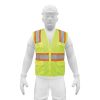 Chaleco De Seguridad Verde Max Visibilidad Y 6 Bolsas Truper 13476