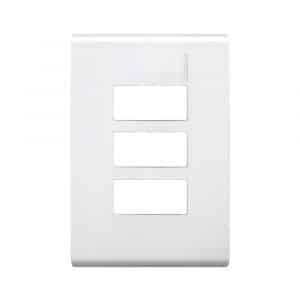 Placa Triple Blanca Para Toma Corriente Bticino E5N3BNR