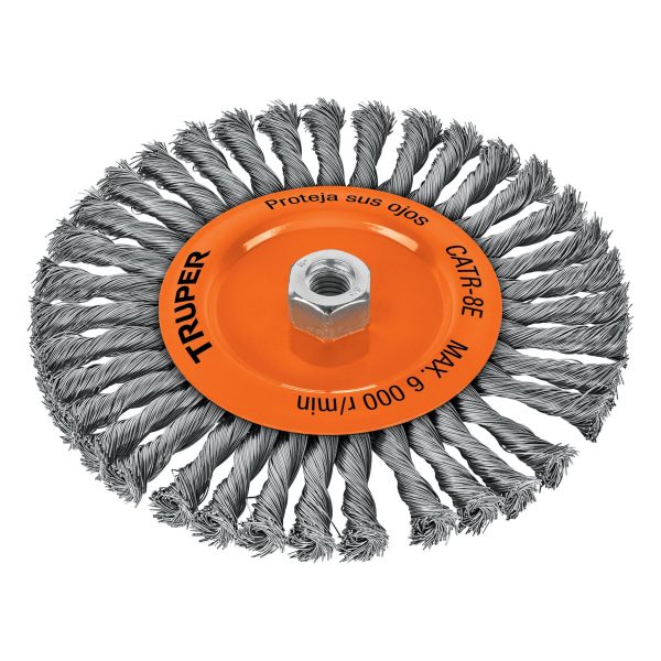 Carda Circular 8' Alambre Trenzado Eje 5/8'-11 Truper 17528