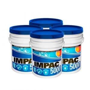 Kit De 4 Cubetas 19L Impermeabilizante Impac 5000 Blanco