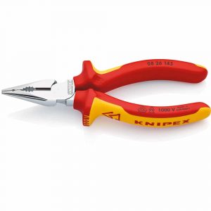 Alicate Universal En Punta Aislados Con Fundas Multicomponentes, Según Norma Vde Cromado 145 Mm KNIP