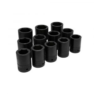 Juego De 12 Dados De Impacto Largo En Pulgadas 1" Urrea 10000L