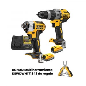 Combo Rotomartillo DCD996+ Atornillador De Impacto DCF887 Dewalt DCK299H2-B3