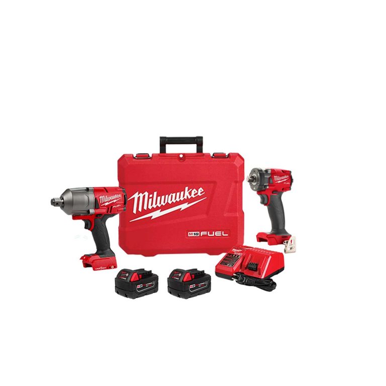 Llave de impacto compacta M18 FUEL™ de 1/2" Milwaukee 2855P-20 + Llave de Impacto de Alto Torque M18