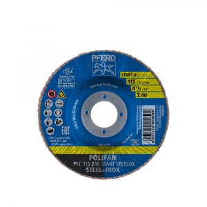 Disco Laminado Z 40 4-1/2″ X 7/8" Start Steel + Inox 10 Piezas 69398188 Pferd