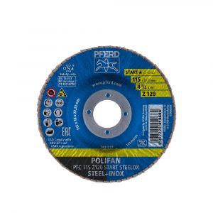Disco Laminado Z 120 4-1/2″ X 7/8" Start Steel + Inox 10 Piezas 69398191 Pferd