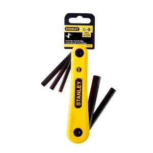 Juego De Llaves Hexagonales Plegables 5 Pzas Stanley 69-260