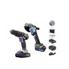 Kit De Esmeriladora Y Taladro En Maleta Plastica Y 10 Discos 4 1/2" AXTECH KITER20V