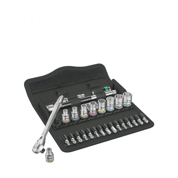 Juego de carraca Zyklop Metal de 1/4" 28 piezas 05004018001 Wera