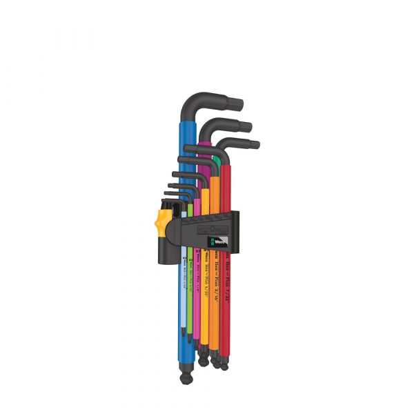 Llave Allen Multicolor Juego 950/9 9 Piezas Std Hex-Plus 05022640001 Wera