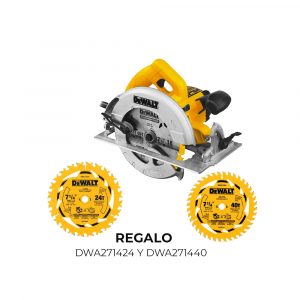 Sierra Circular 7-1/4" DWE5615-B3 + Disco DWA271424 Y Disco DWA271440 DEWALT