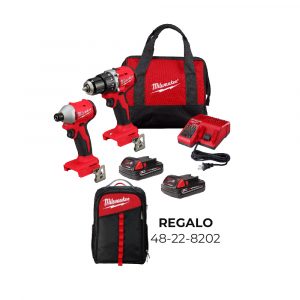 Combo Rotomartillo Y Atornillador De Impacto 3610-22CT+Mochila 48-22-8202 Milwaukee
