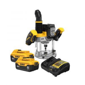 Paquete Cargador DCB1104-B3 Y 2 Baterias DCB205YY + Router DCW620B-B3 DEWALT