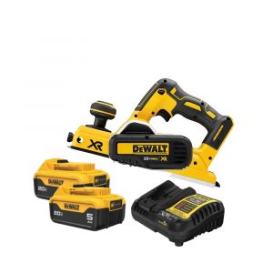 Paquete Cargador DCB1104-B3 Y 2 Baterias DCB205YY + Cepillo Inalambrico DCP580B DEWALT