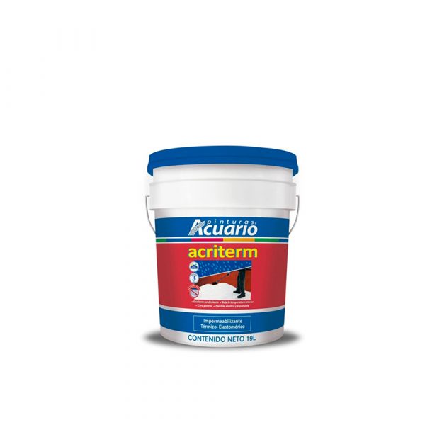 Impermeabilizante 19L Acriterm Blanco 3 Años Acuario