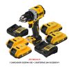 Paquete Cargador DCB1104-B3 Y 2 Baterias DCB203YY + Atornillador De Impacto DCD800B-B3 DEWALT PROMOCIÓN