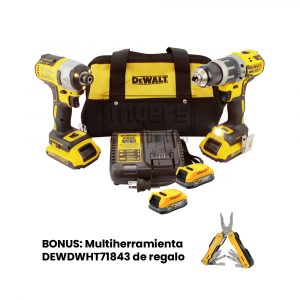 Combo Rotomartillo DCD796 + Llave Impacto DCF887 DCK287D2-B3 DEWALT