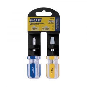 Juego De 2 Destornilladores Mango Pvc 1/4" X 1-1/2" Foy 2DP42