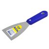 Espátula flexible de acero de alto carbón con mango plástico 4" Foy 142622