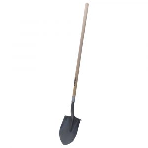 Pala Con Mango Largo De Madera Con Anillo Crimpado Redonda Surtek 130626