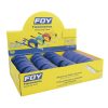 Flexómetros con carcasa de plástico azul en display 5 m x 3/4", 12 piezas Foy 142130