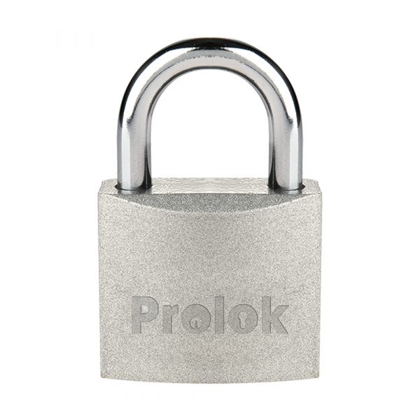 Candado de acero corto 38 mm, llave estándar, en caja Prolok P22S38