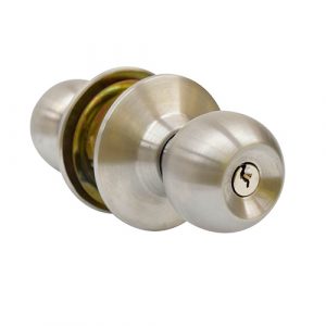 Cerradura Recamara De Pomo Acero Inoxidable Prolok 19POP