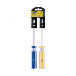 Juego De 2 Destornilladores Mango Pvc 1/4" X 4" Foy 2DP44
