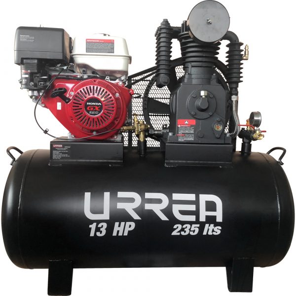 Compresor De Aire Eléctrico A Gasolina 235 Lt 13 Hp Urrea COMP9235A