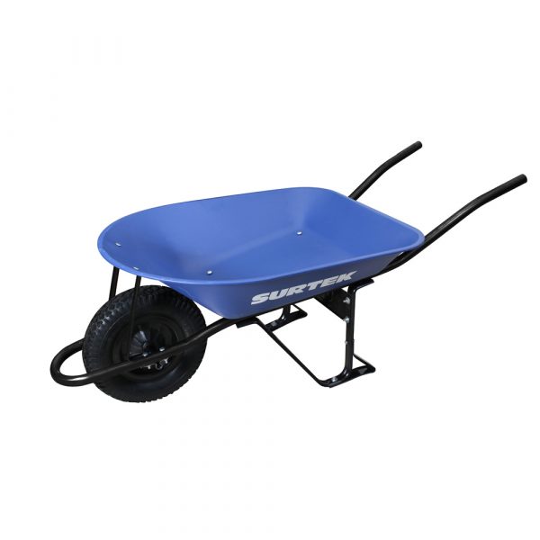 Carretilla Reforzada Con Bastidor Metálico 4 Ft3 Llanta Neumática Reforzada De 4 Capas Surtek CAT404