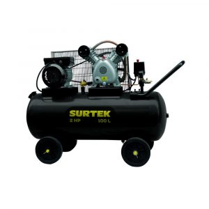 Compresor De Aire Eléctrico Con Transmisión De Banda 100 Lt 2 Hp 127 V Surtek COMP6100B
