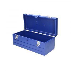 Caja Portaherramientas Metálica Color Azul Con Charola 16" X 7" X 6" Foy CMF16