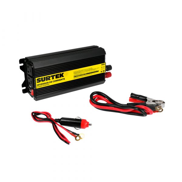 Inversor De Corriente 12 V Dc - 120 V Ac 600 W Surtek IC6600