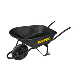 Carretilla Reforzada Con Bastidor Metálico 8 Ft3 Llanta Imponchable De Poliuretano Surtek CAT80X
