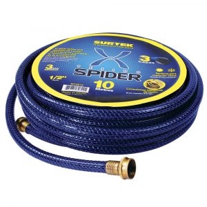 Manguera Para Jardín Tejido Spider Con Conector Metálico 3/4" 25 M Surtek M34S25