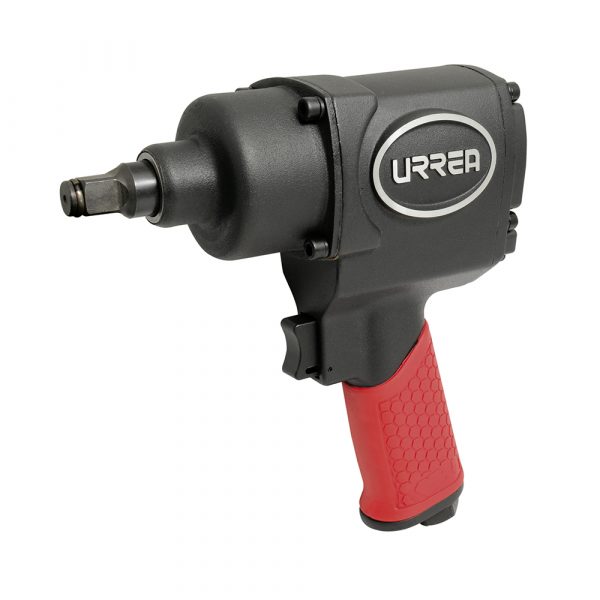 Pistola De Impacto Neumática Cuadro De 1/2" 442 Ft-Lb Composite Sistema Twin Hammer Urrea UP731A