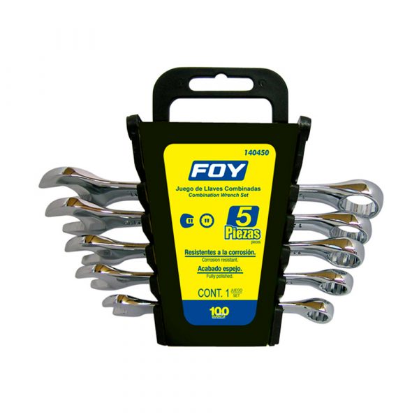 Juego De 5 Llaves Combinadas Std Foy 140450