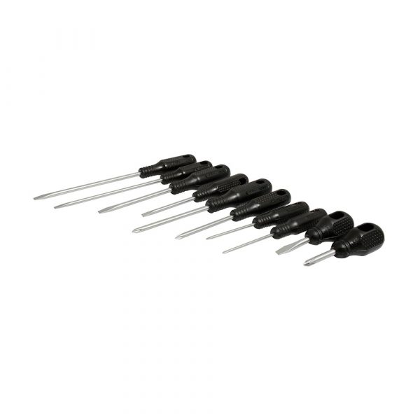 Juego De 10 Destornilladores Negros Combinado Foy A02
