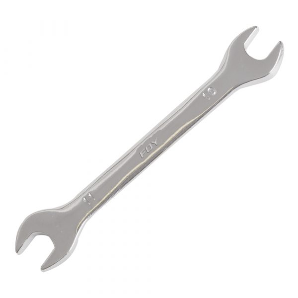 Llave española pulido espejo métrica, 10 x 11 mm Foy EM1011