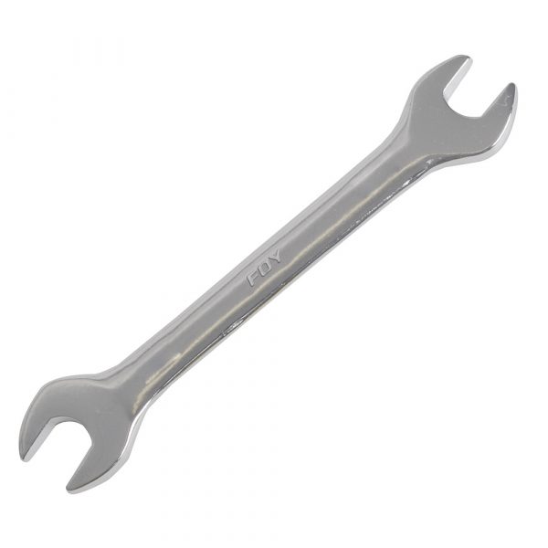 Llave española pulido espejo en pulgadas, 3/8" x 7/16" Foy ES1214