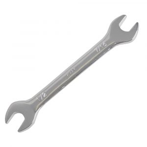 Llave española pulido espejo en pulgadas, 7/16" x 1/2" Foy ES1416