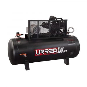 Compresor de aire eléctrico de banda 500 Lt, 5 HP, 220 V - 440 V Urrea COMP9505