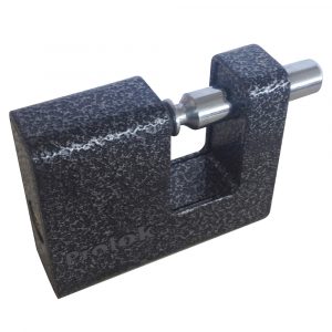 Candado De Hierro Para Cortina Metálica 80 Mm Negro Llave Estándar Prolok P19C80