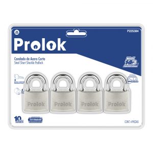 Juego 4 Candados Gancho Corto Estandar 38MM Lock P22S384