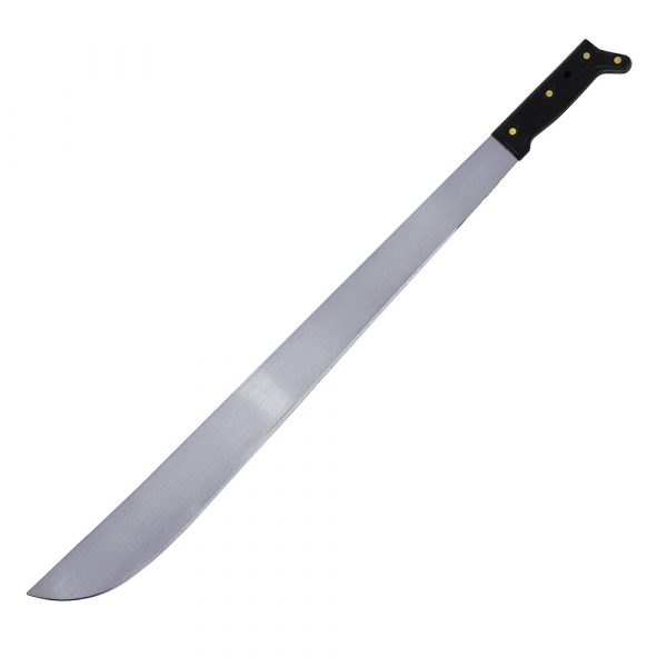 Machete troquelado con mango negro recto 16" Surtek 130499