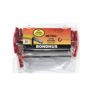 Juego de Llaves Hexagonales Punta De Bola Met "T" S/B 5 Piezas 4-10Mm 13148 Bondhus