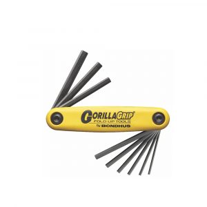 Llave Hexagonal Punta de Bola.Juego Navaj Std9 Piezas .050-3/16" 12591 Bondhus