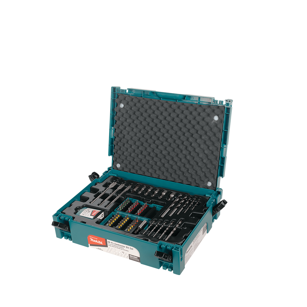 Juego Brocas Para Concreto, Madera, Puntas 66 Piezas B-51661 Makita