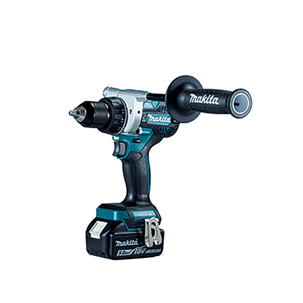 Taladro Atornillador 1/2" 18V Con 2 Baterias y Cargador DDF486RTJ Makita