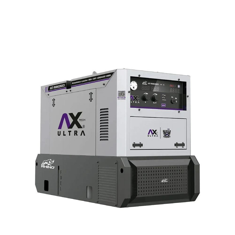 Motosoldadora Gasolina 260 Amp 110v/220v Gris Axt-Rhino260CD AXTECH